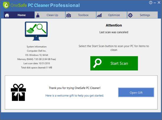 OneSafe PC Cleaner Pro 9.0.0.0 + Serial Key Latest 2022