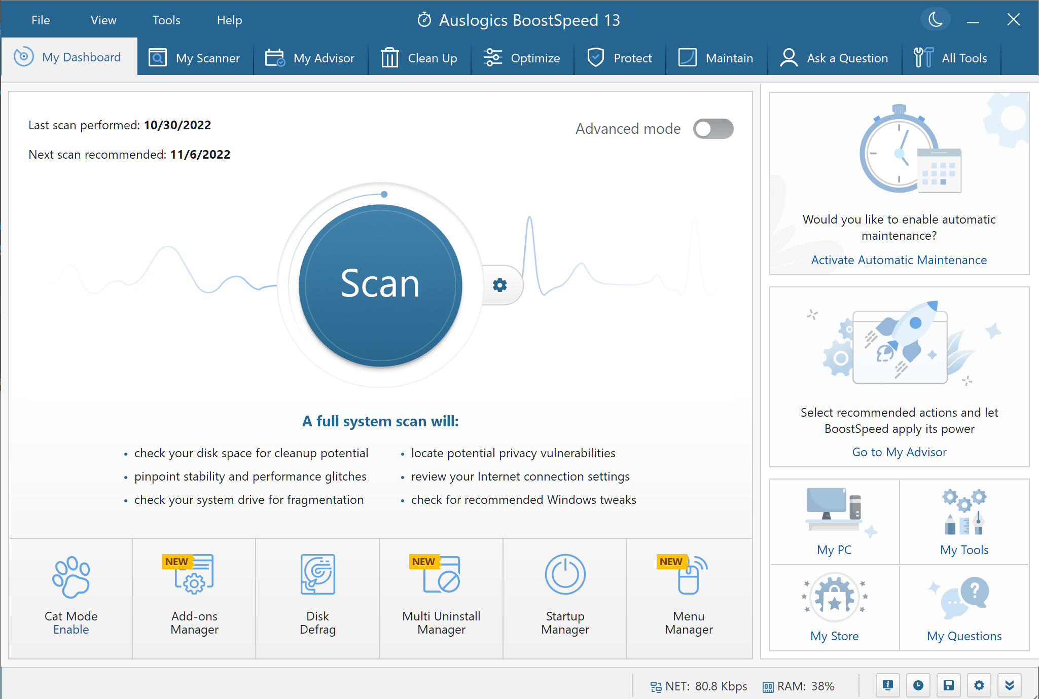 Auslogics BoostSpeed Pro 13.1 With Serial Keys Latest Download